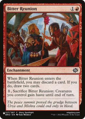 Bitter Reunion card from The List Reprints