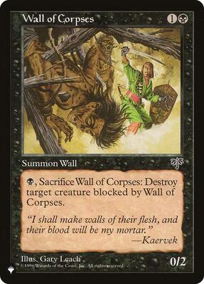 Wall of Corpses card from The List Reprints