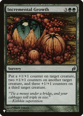 Incremental Growth card from The List Reprints
