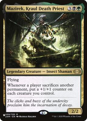 Mazirek, Kraul Death Priest card from The List Reprints