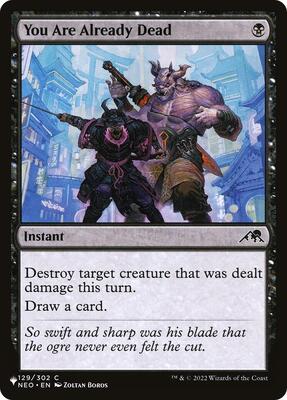 You Are Already Dead card from The List Reprints