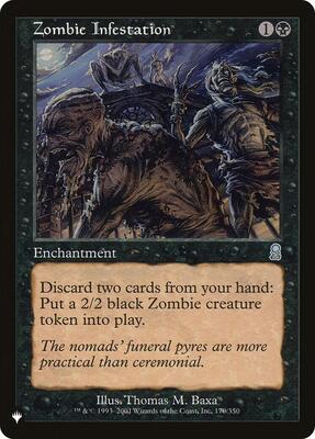 Zombie Infestation card from The List Reprints