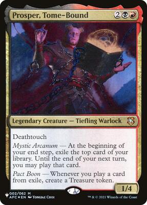 Prosper, Tome-Bound card from The List Reprints