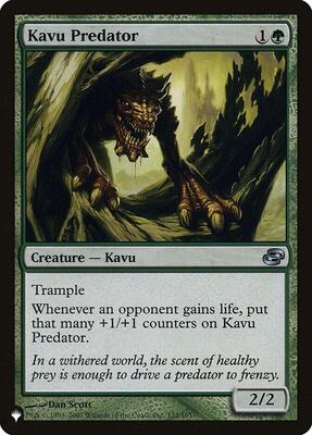 Kavu Predator card from The List Reprints