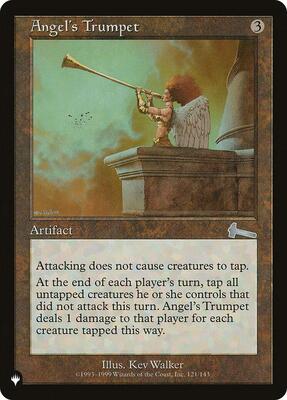 Angel's Trumpet card from The List Reprints