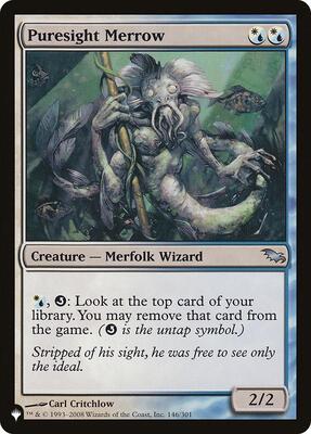 Puresight Merrow card from The List Reprints