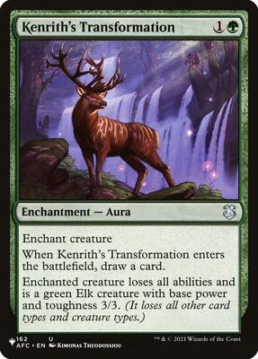 Kenrith's Transformation card from The List Reprints