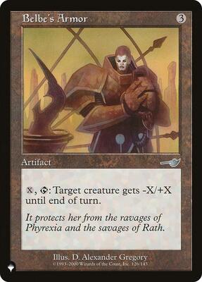 Belbe's Armor card from The List Reprints