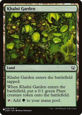Khalni Garden card from The List Reprints
