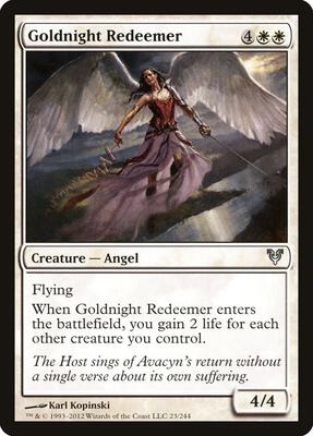 Goldnight Redeemer card from Avacyn Restored