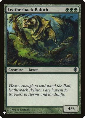 Leatherback Baloth card from The List Reprints