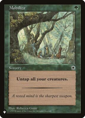 Mobilize card from The List Reprints