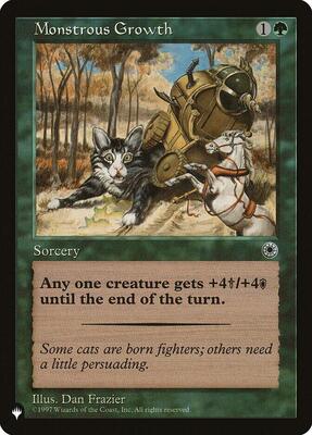 Monstrous Growth (Flavor Text) card from The List Reprints