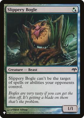 Slippery Bogle card from The List Reprints