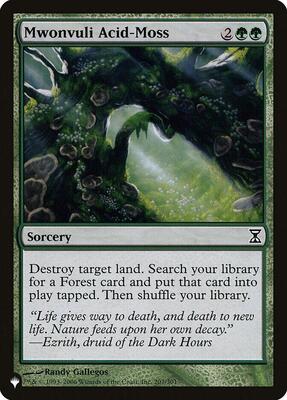 Mwonvuli Acid-Moss card from The List Reprints
