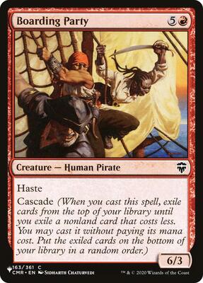 Boarding Party card from The List Reprints