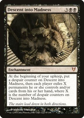 Descent into Madness card from Avacyn Restored