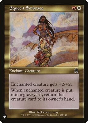 Squee's Embrace card from The List Reprints