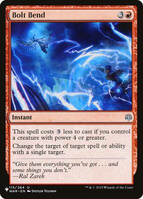Bolt Bend card from The List Reprints