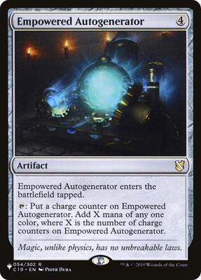 Empowered Autogenerator card from The List Reprints