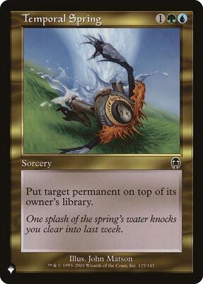 Temporal Spring card from The List Reprints