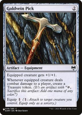Goldvein Pick card from The List Reprints