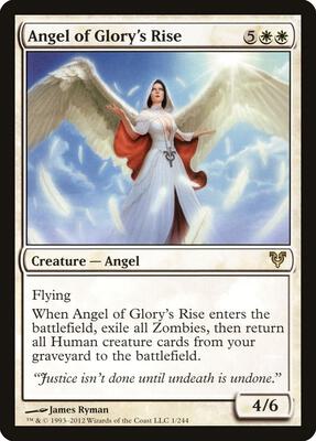 Angel of Glory's Rise card from Avacyn Restored