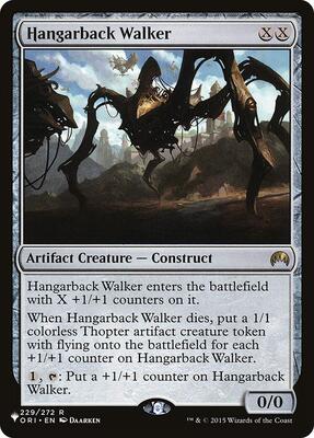 Hangarback Walker card from The List Reprints