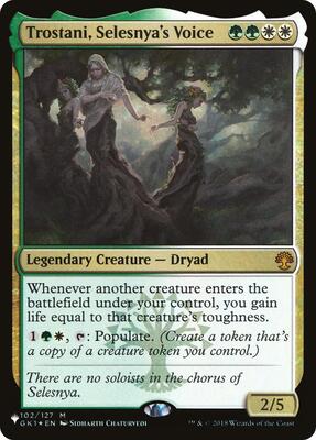 Trostani, Selesnya's Voice card from The List Reprints