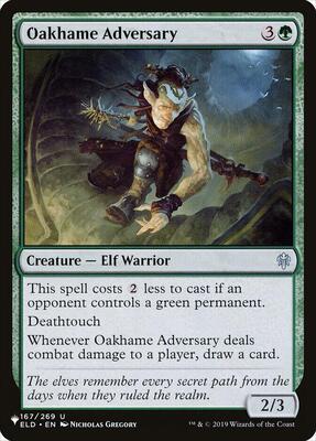 Oakhame Adversary card from The List Reprints