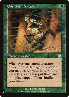 One with Nature card from The List Reprints