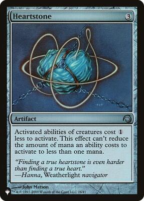 Heartstone (H09) card from The List Reprints