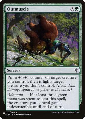 Outmuscle card from The List Reprints