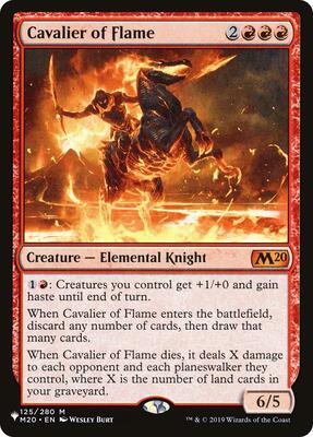 Cavalier of Flame card from The List Reprints