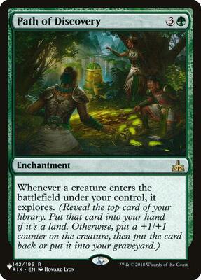 Path of Discovery card from The List Reprints