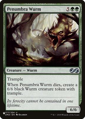 Penumbra Wurm card from The List Reprints