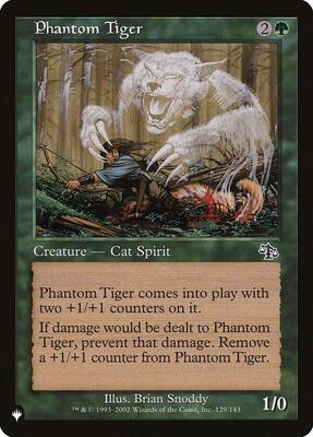 Phantom Tiger card from The List Reprints