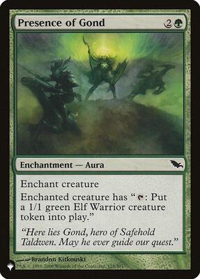 Presence of Gond card from The List Reprints