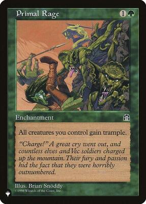 Primal Rage card from The List Reprints