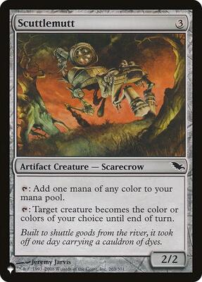 Scuttlemutt card from The List Reprints