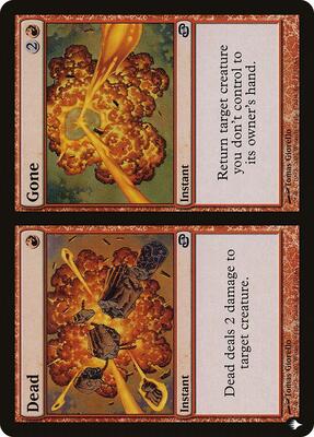 Dead // Gone card from The List Reprints