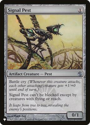 Signal Pest card from The List Reprints