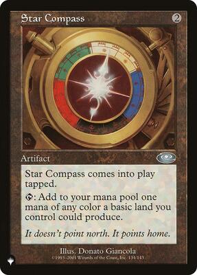 Star Compass card from The List Reprints
