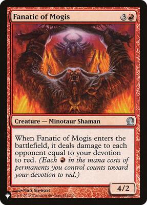 Fanatic of Mogis card from The List Reprints