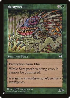 Scragnoth card from The List Reprints