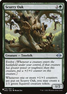 Scurry Oak card from The List Reprints
