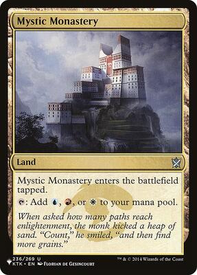 Mystic Monastery card from The List Reprints