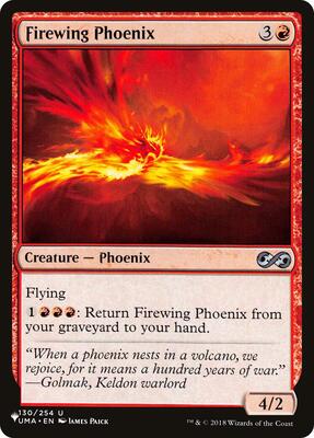 Firewing Phoenix card from The List Reprints
