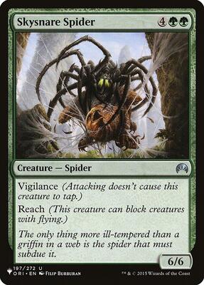 Skysnare Spider card from The List Reprints