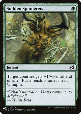 Sudden Spinnerets card from The List Reprints